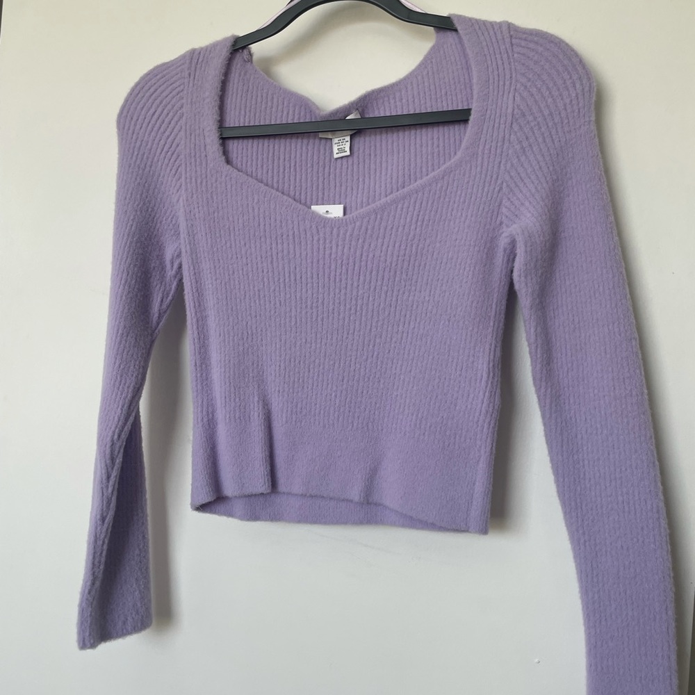 Lavender long sleeve top